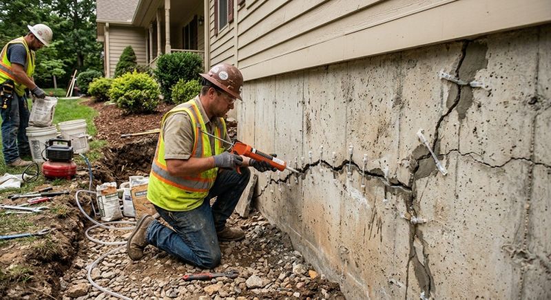 Cracked Foundation Repair in Ingram, TX