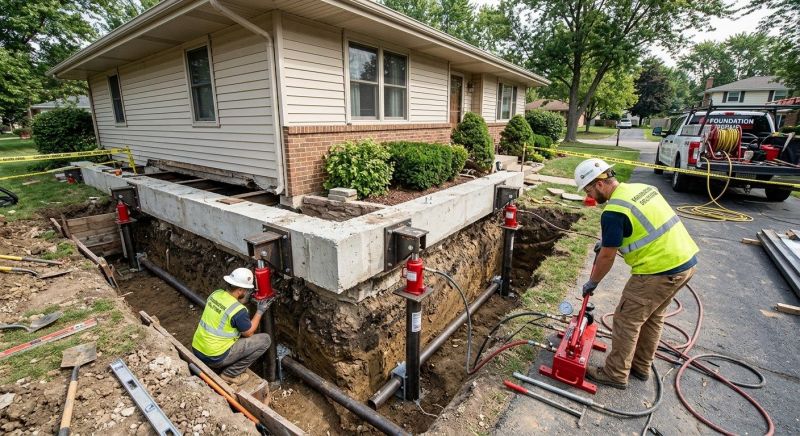 Foundation Jacking in Fredericksburg, TX