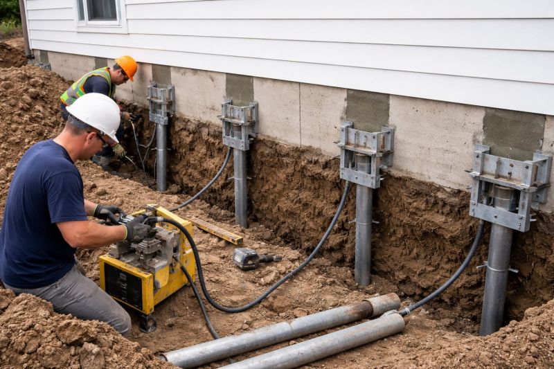 Helical Piers Installation in Kerrville, TX