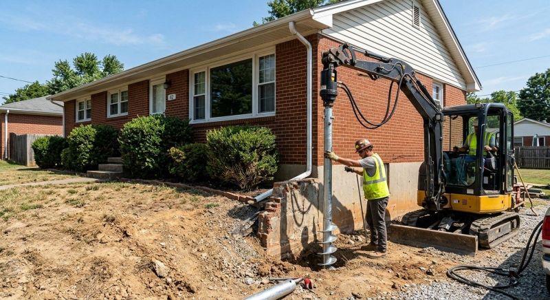 Helical Pile Installation in Kerrville, TX