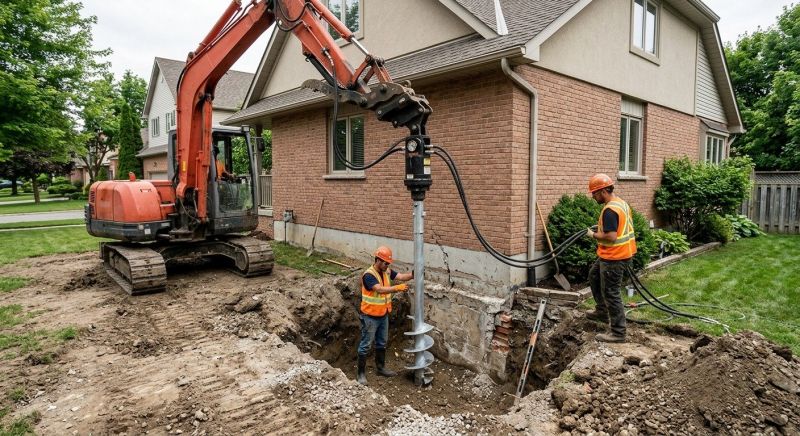 Helical Pile Installation in Kerrville, TX