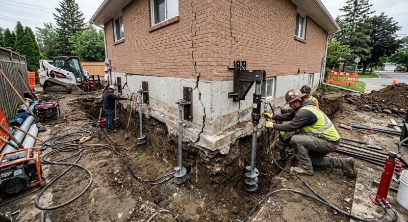 Sinking Foundation Repair in Comfort, TX